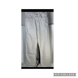 Levi's Women's Cream Trousers Jeans Wide Leg Size 10